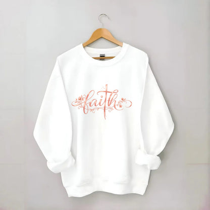 Faith - Crewneck Sweatshirt - white