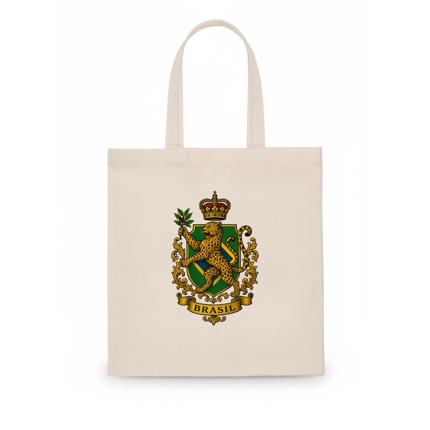 Brazil Jaguar Emblem  - Tote Bag - white