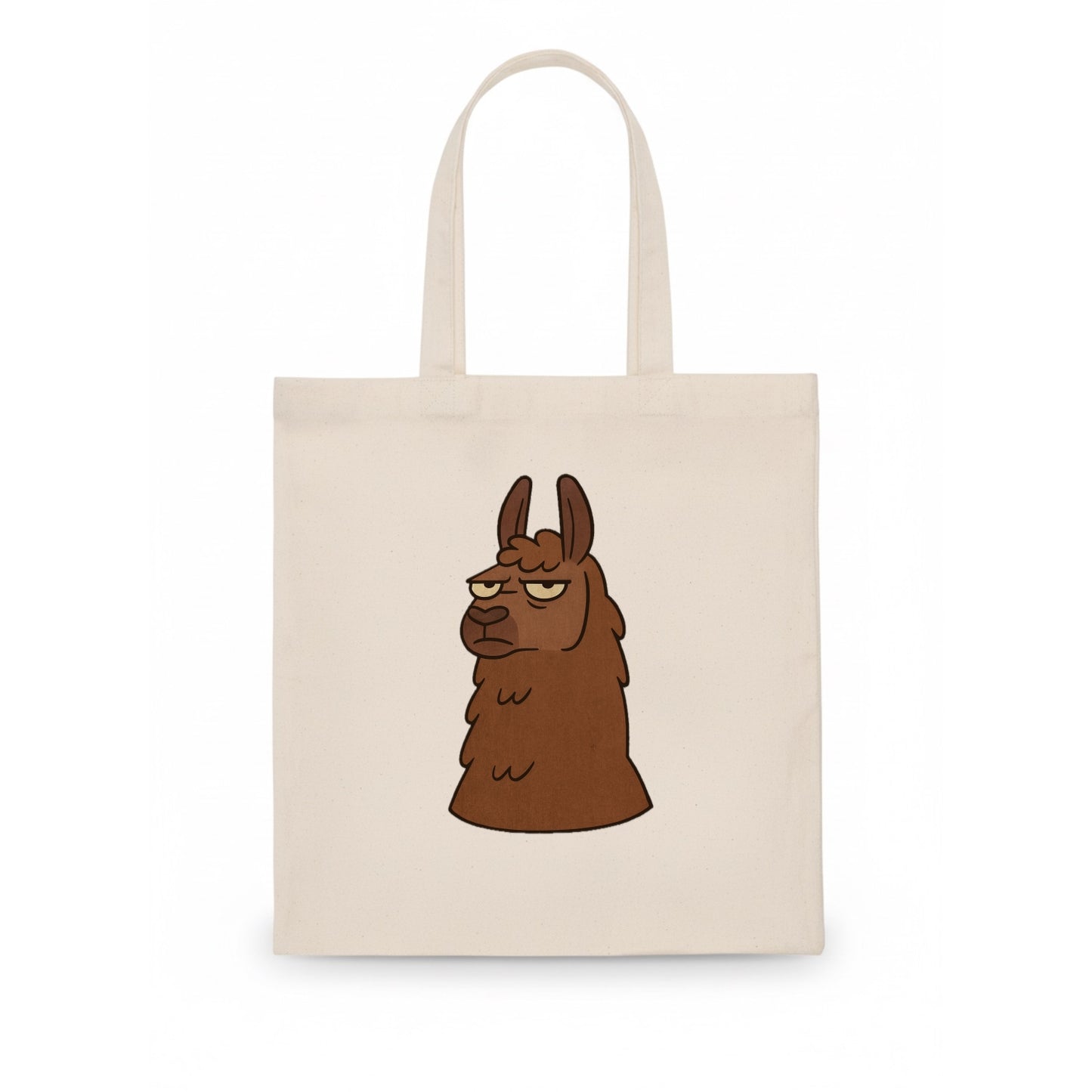 The Llama Judging Silently - Tote Bag - white