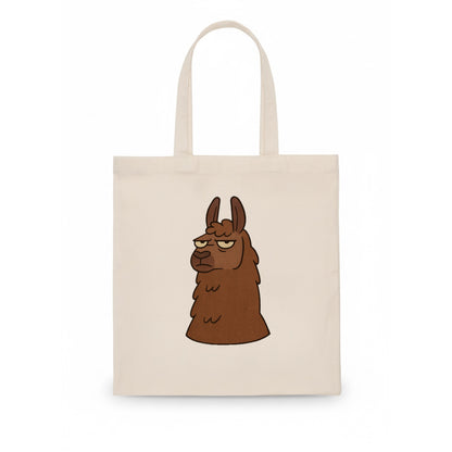 The Llama Judging Silently - Tote Bag - white