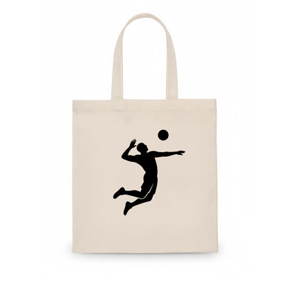 Volleyball player spiking ball - Tote Bag - white