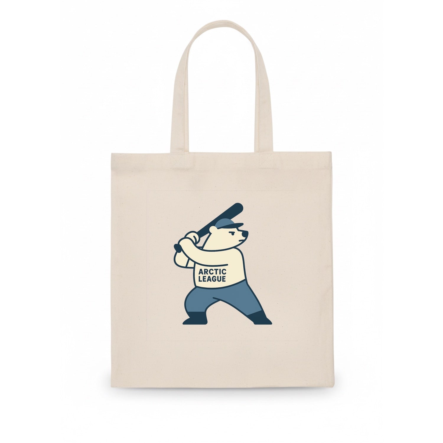 Polar Bear Baseball MVP - Tote Bag - white