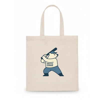 Polar Bear Baseball MVP - Tote Bag - white