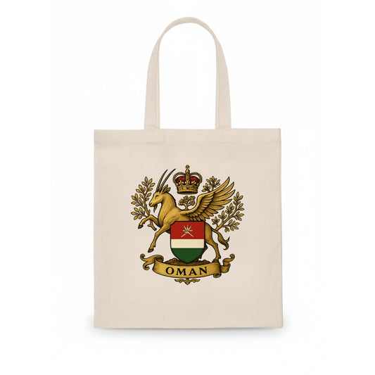 Oman Heritage Badge  - Tote Bag - white