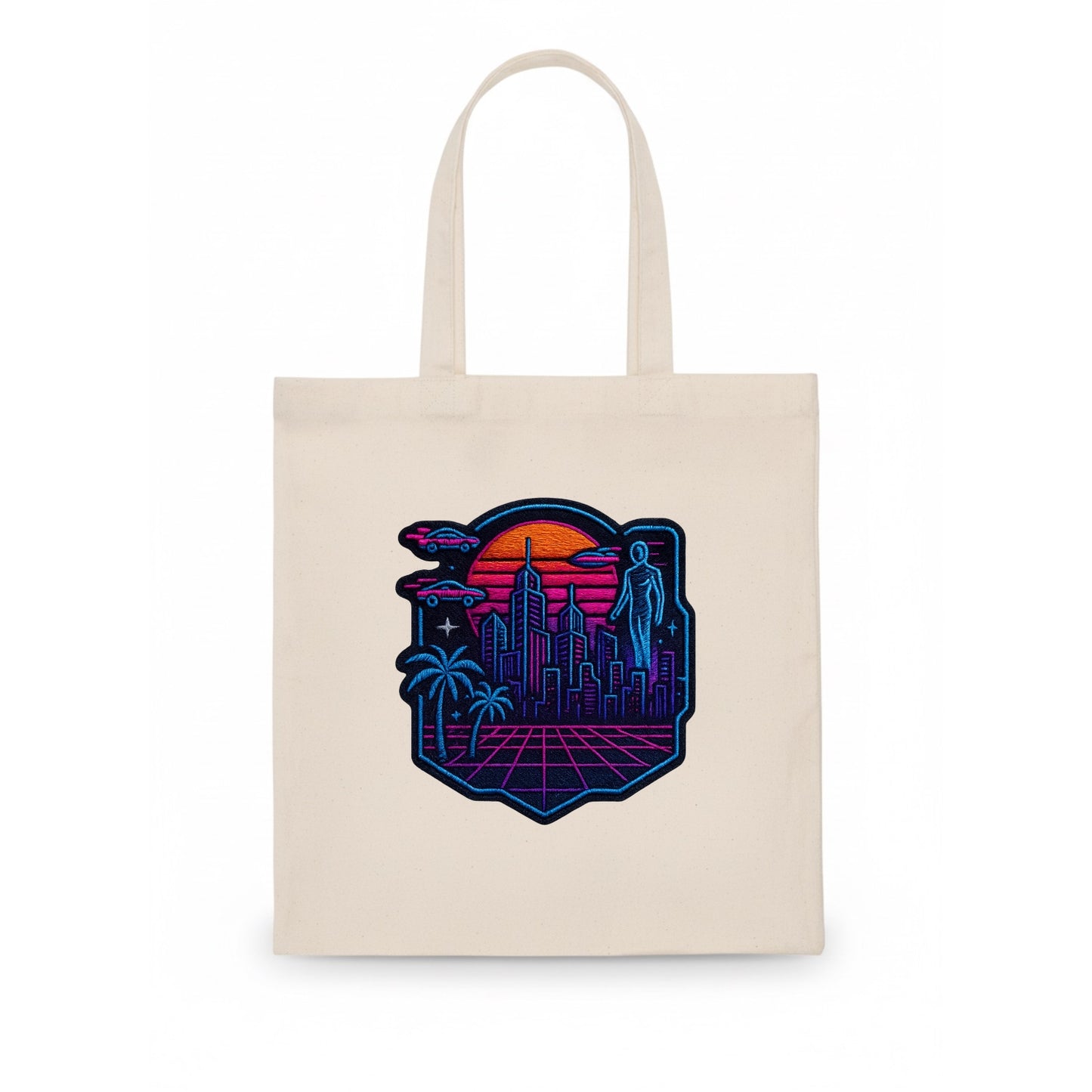 Cyberpunk City - Tote Bag - white