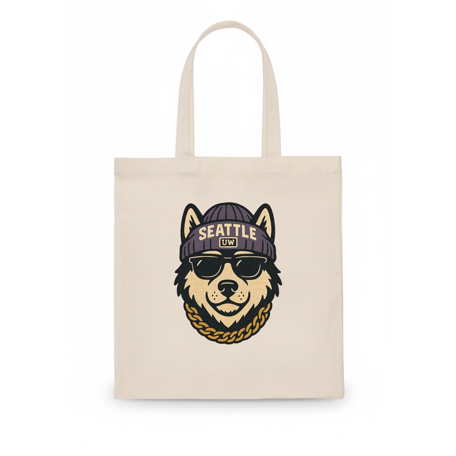 Seattle Husky - Tote Bag - white
