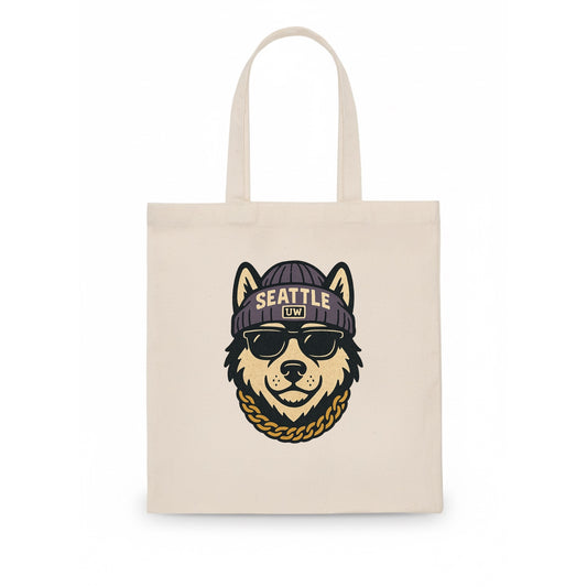 Seattle Husky - Tote Bag - white