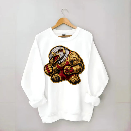 WRESTLING EAGLE - fierce eagle with wrestling - Crewneck Sweatshirt