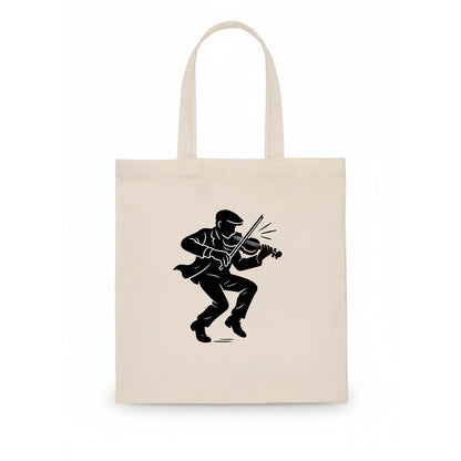 Irish folk musician traditional jig - Tote Bag - white