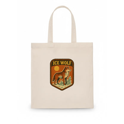 Ice Wolf Crystal  - Tote Bag - white