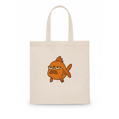 The Goldfish Judging Silently - Tote Bag - white