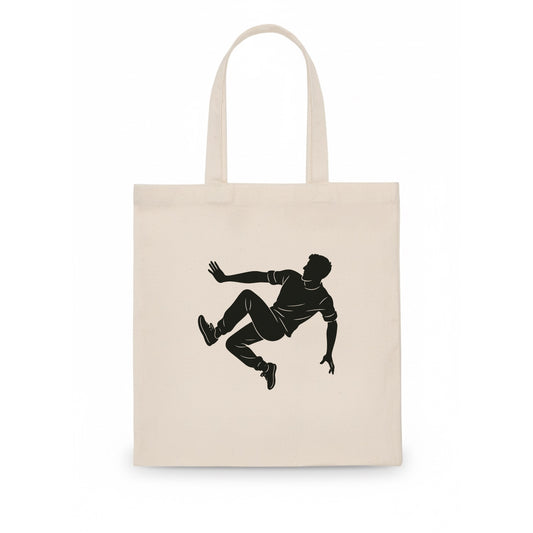 Parkour athlete wall run - Tote Bag - white