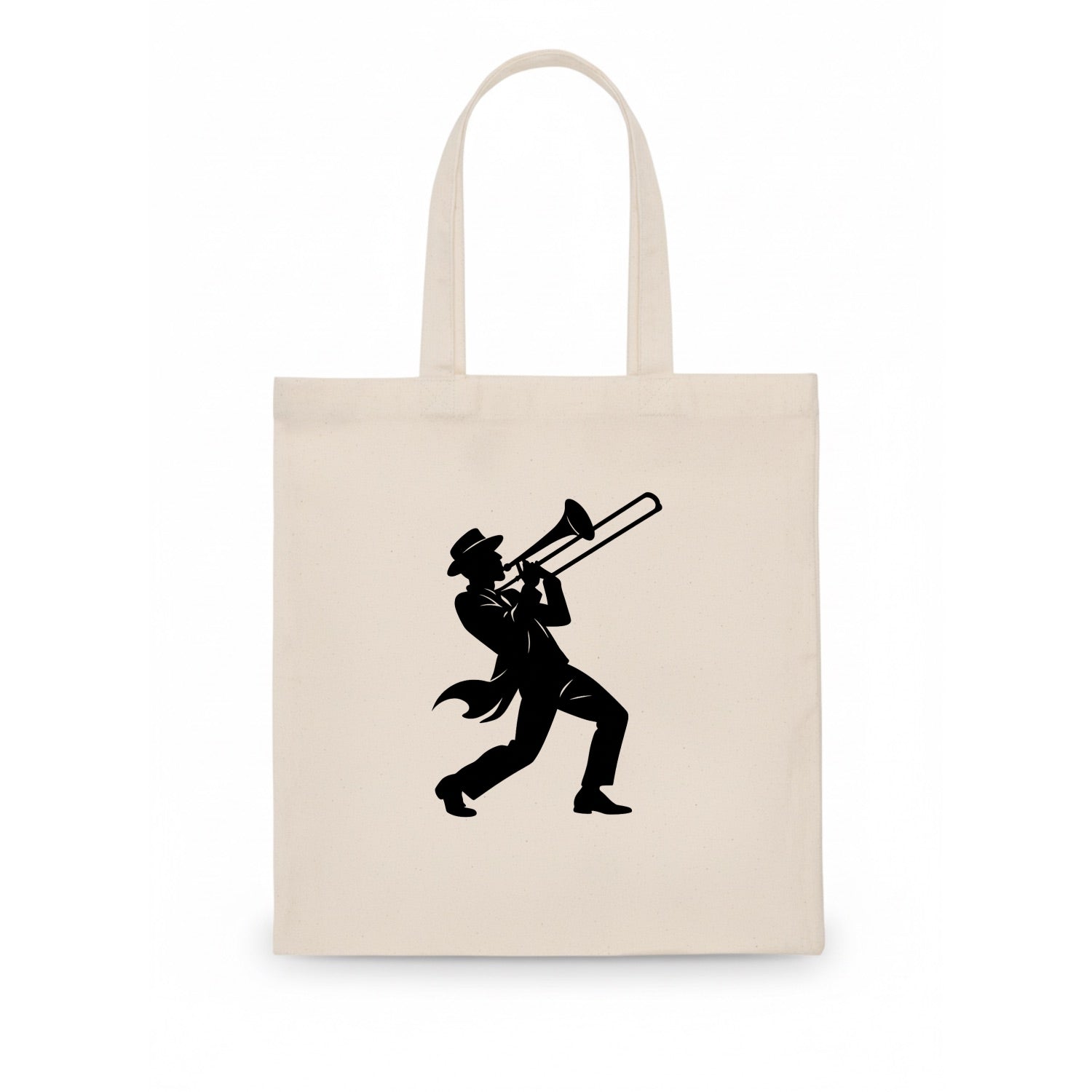 Trombone player jazz improvisation - Tote Bag - white