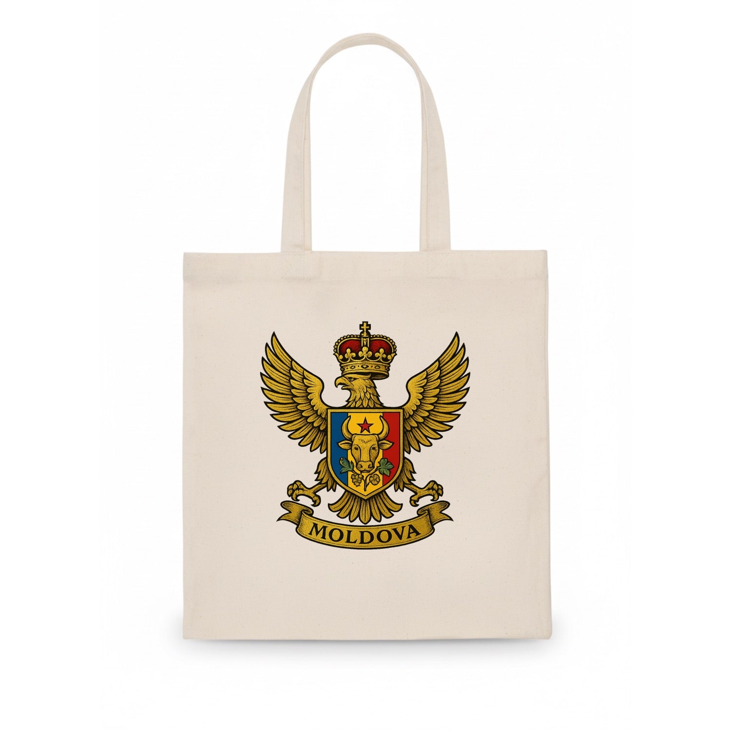 Moldova Heritage Badge  - Tote Bag - white