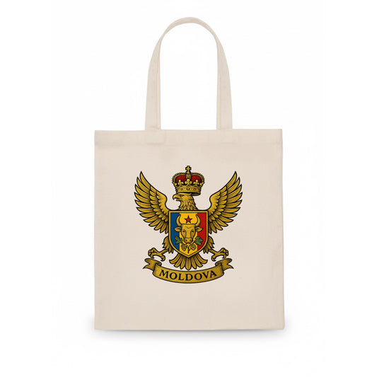 Moldova Heritage Badge  - Tote Bag - white