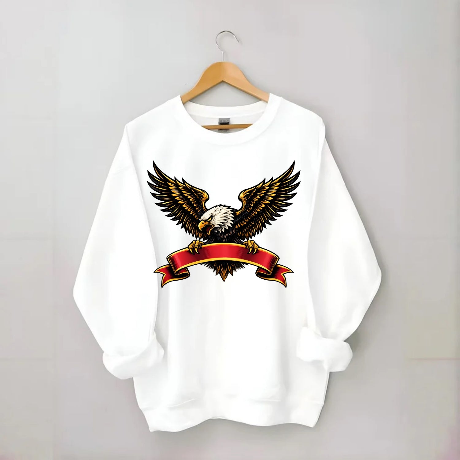 Eagle Banner - Crewneck Sweatshirt - white