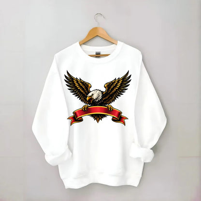 Eagle Banner - Crewneck Sweatshirt - white