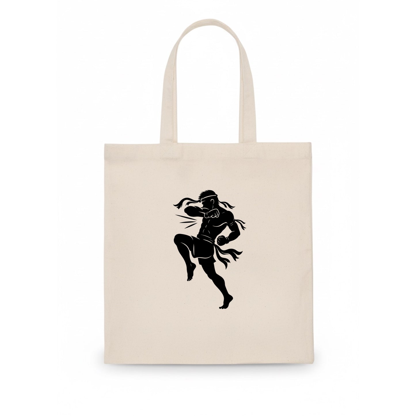 Thai Muay Thai fighter elbow strike - Tote Bag - white