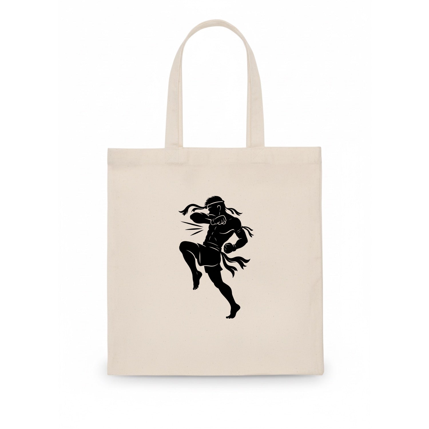 Thai Muay Thai fighter elbow strike - Tote Bag - white