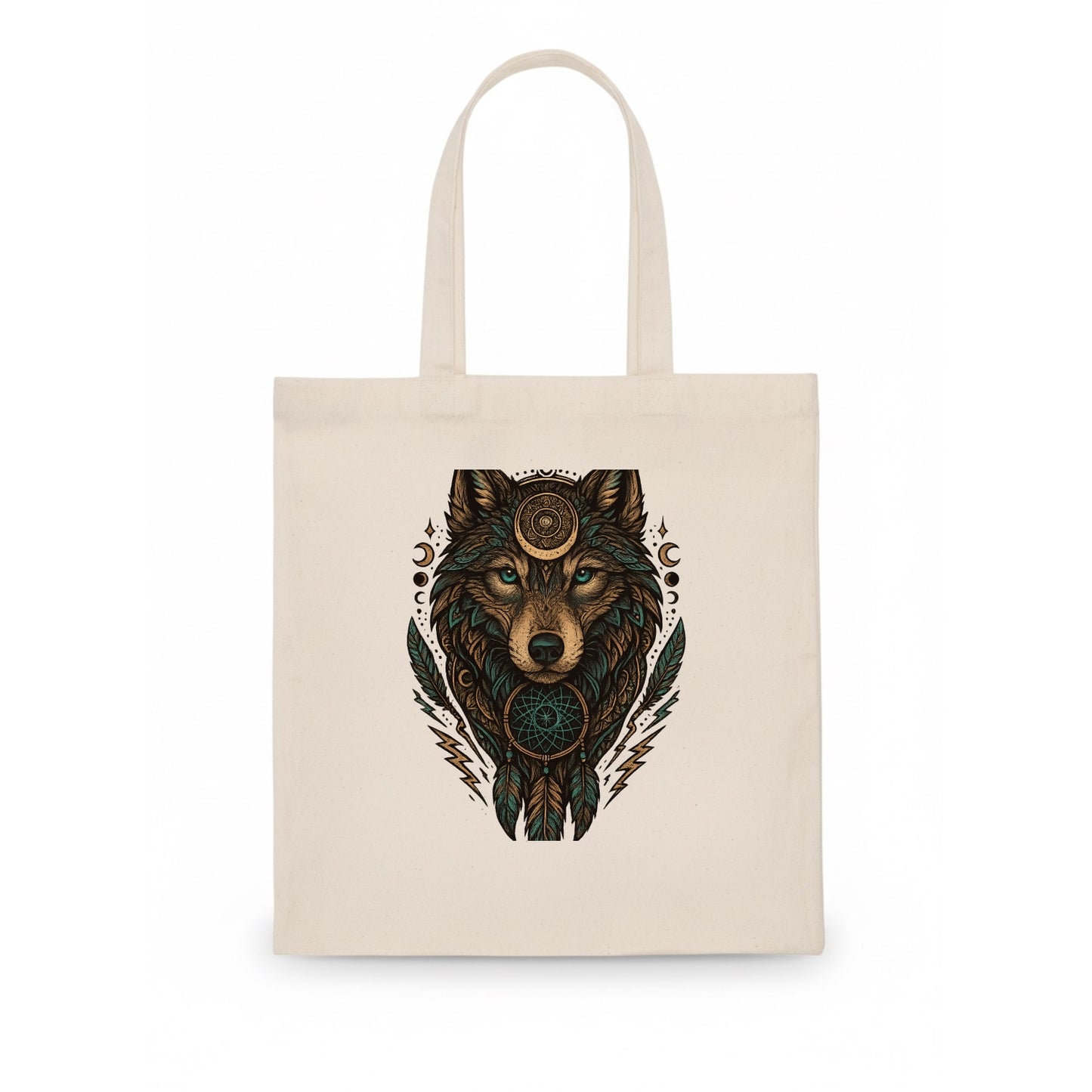 Storm Wolf Thunder  - Tote Bag - white
