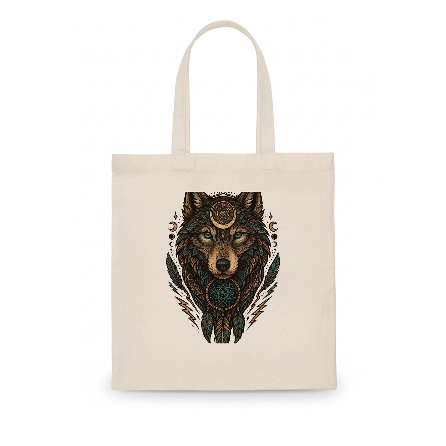 Storm Wolf Thunder  - Tote Bag - white