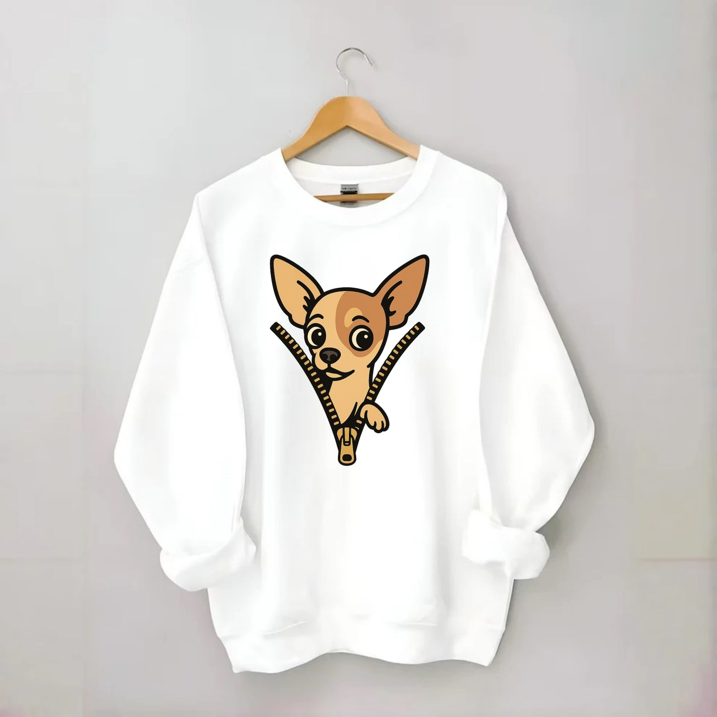 Chihuahua - Crewneck Sweatshirt - white