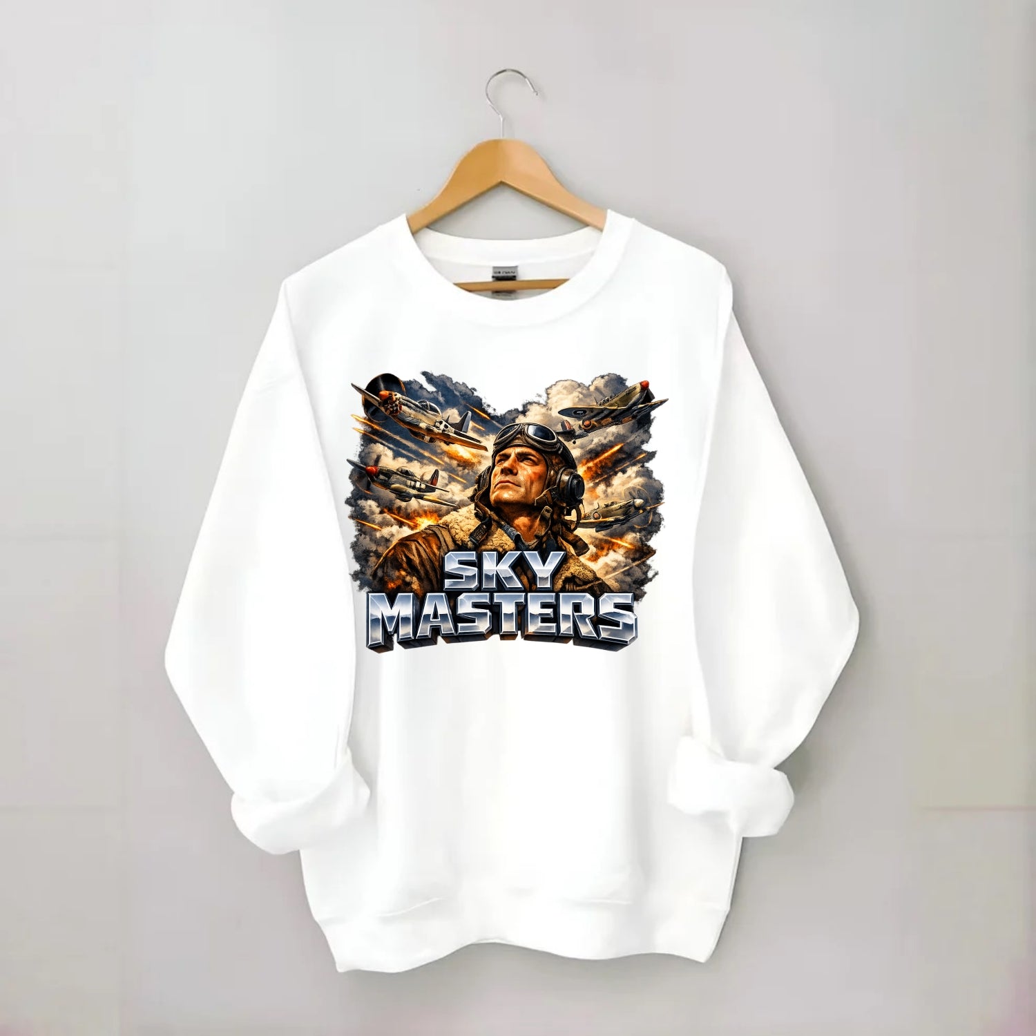 Sky Masters - Crewneck Sweatshirt - white
