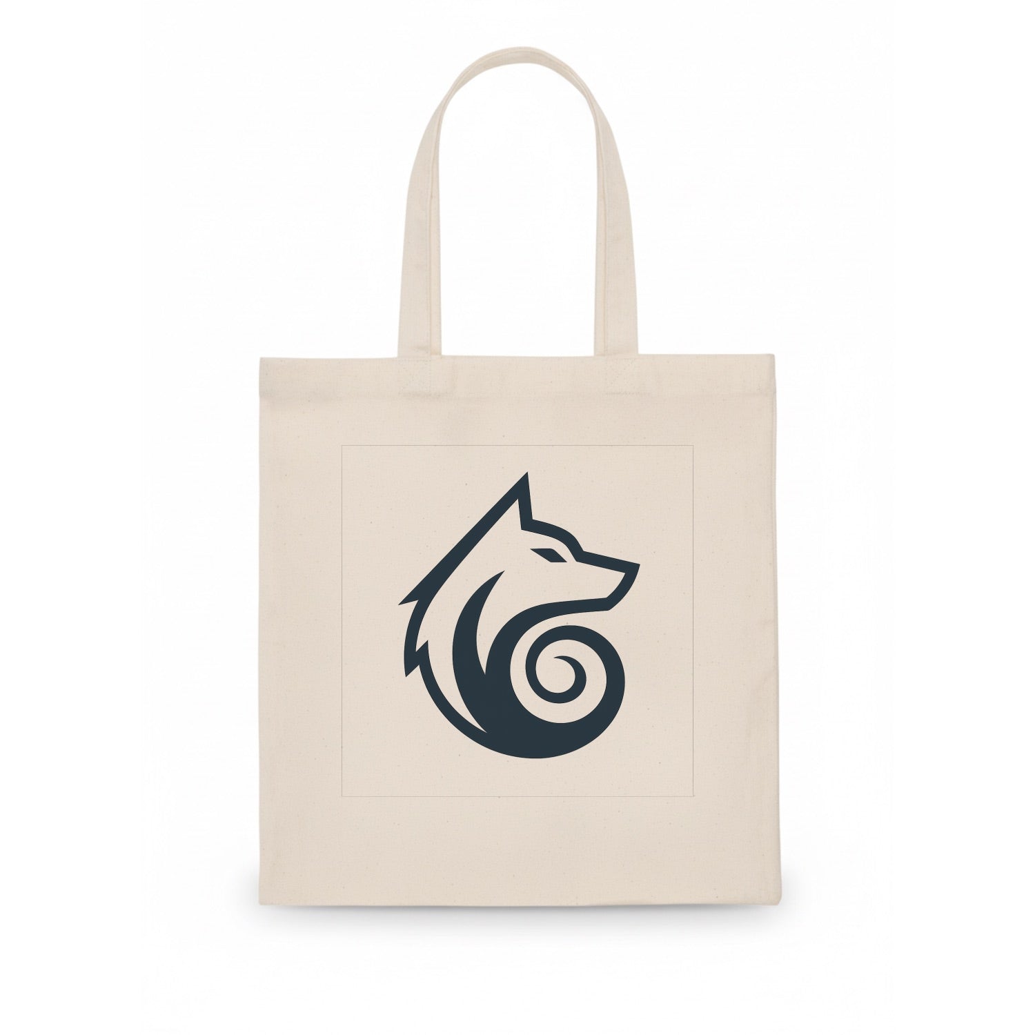 Wind Wolf Spiral  - Tote Bag - white