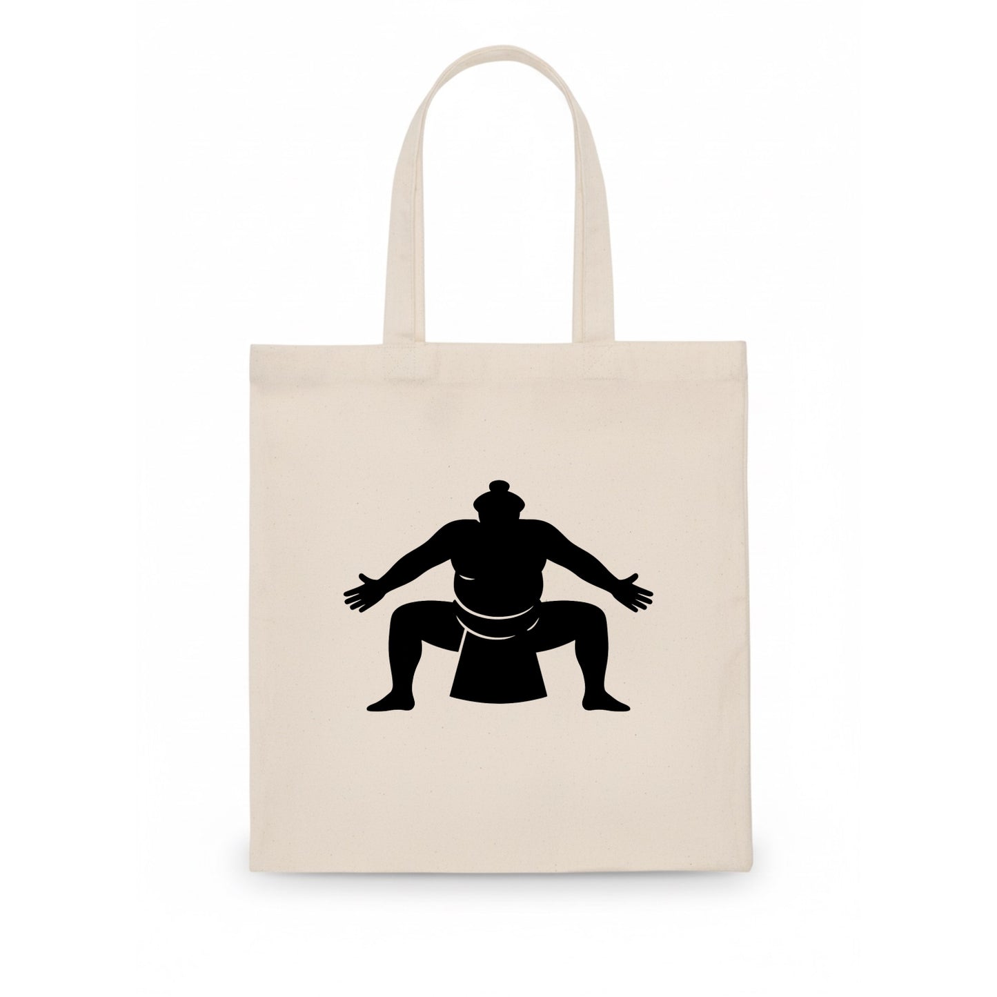 Japanese sumo wrestler ceremonial stance - Tote Bag - white