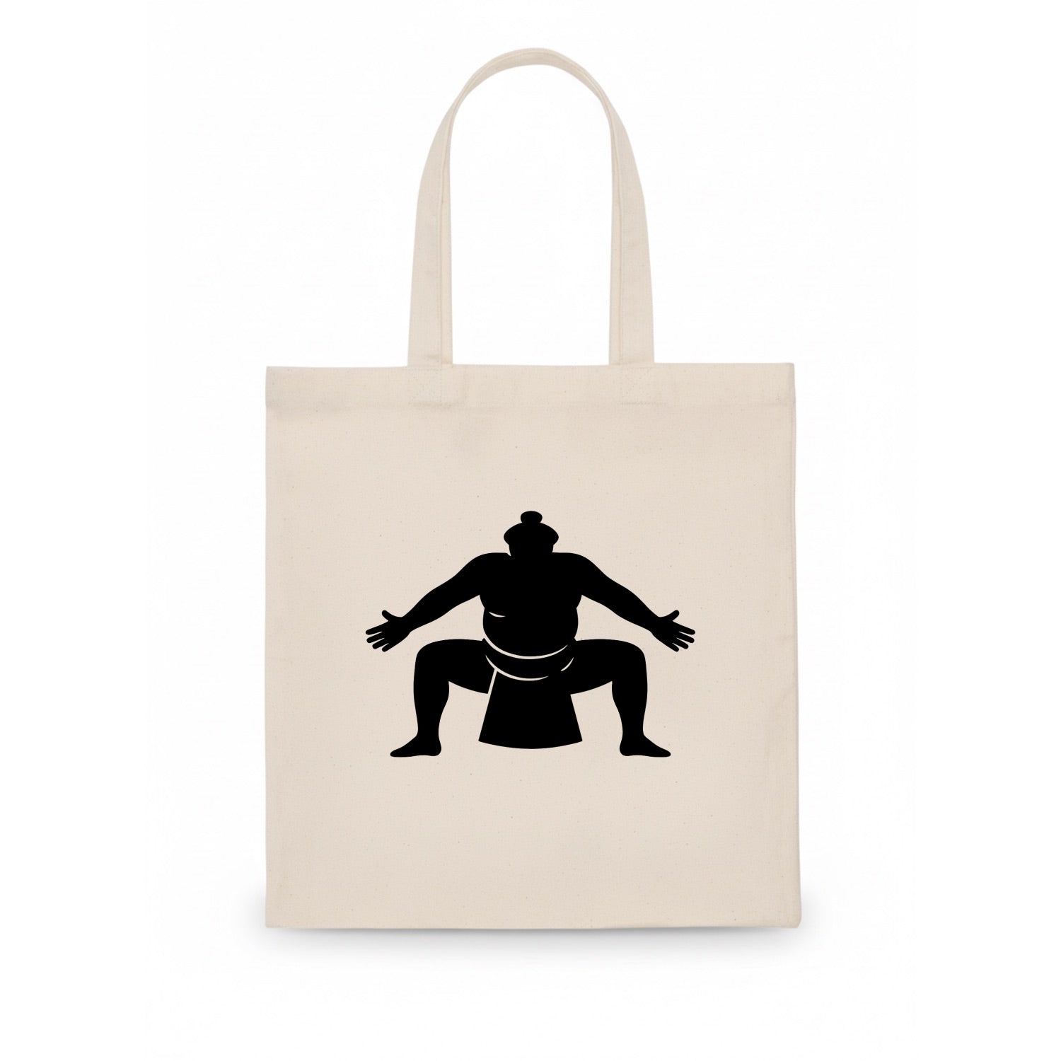 Japanese sumo wrestler ceremonial stance - Tote Bag - white