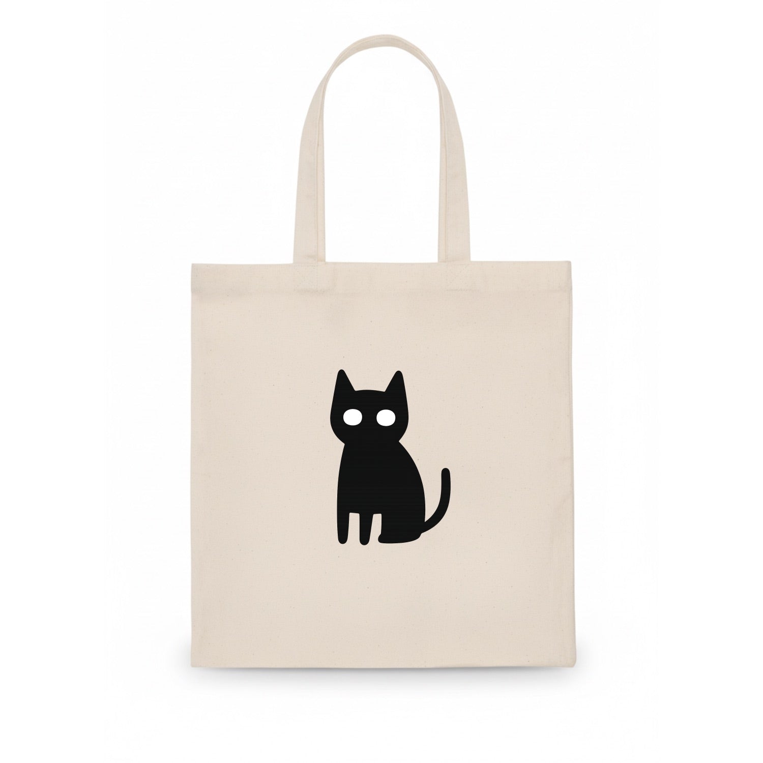 YOU MUST EMBRACE THE VOID | Black cat st - Tote Bag - white