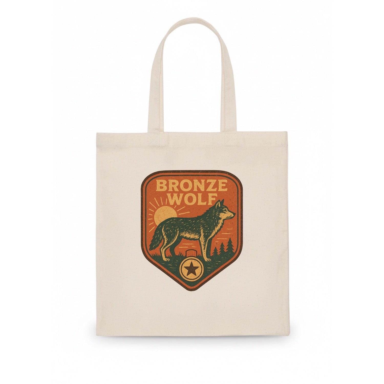 Bronze Wolf Medal  - Tote Bag - white