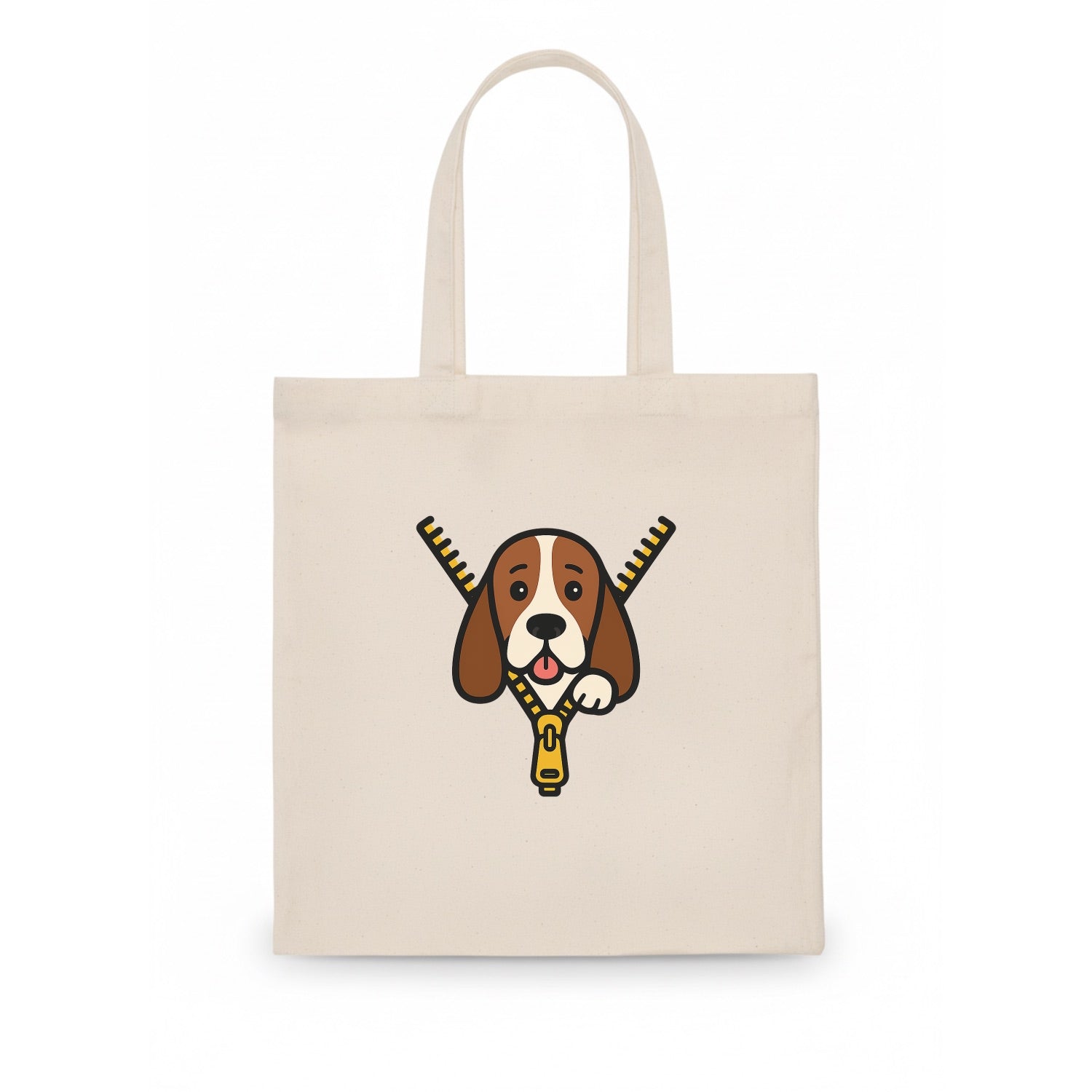 Basset Hound - Tote Bag - white
