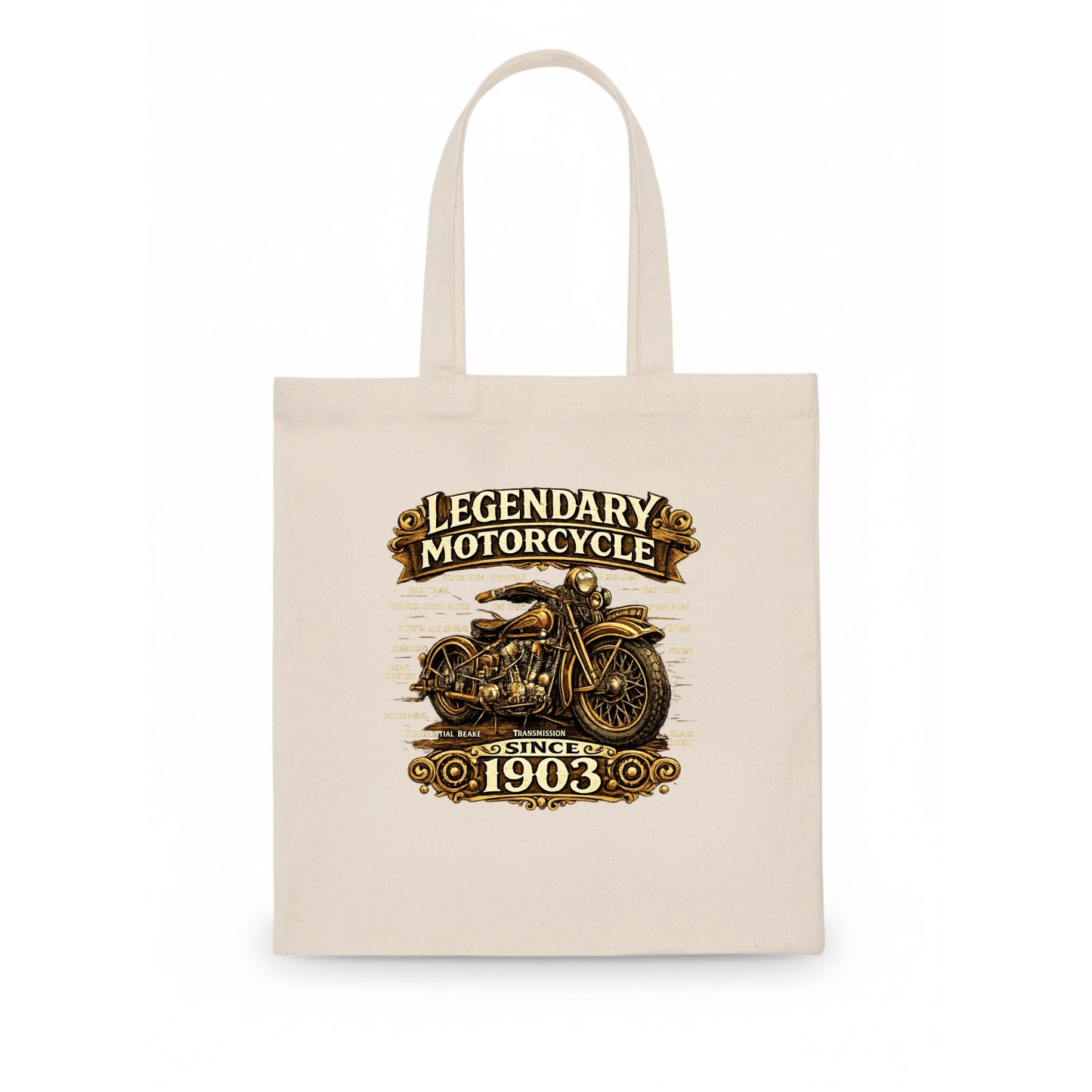Legendary Motorcycle 1903 - Tote Bag - white