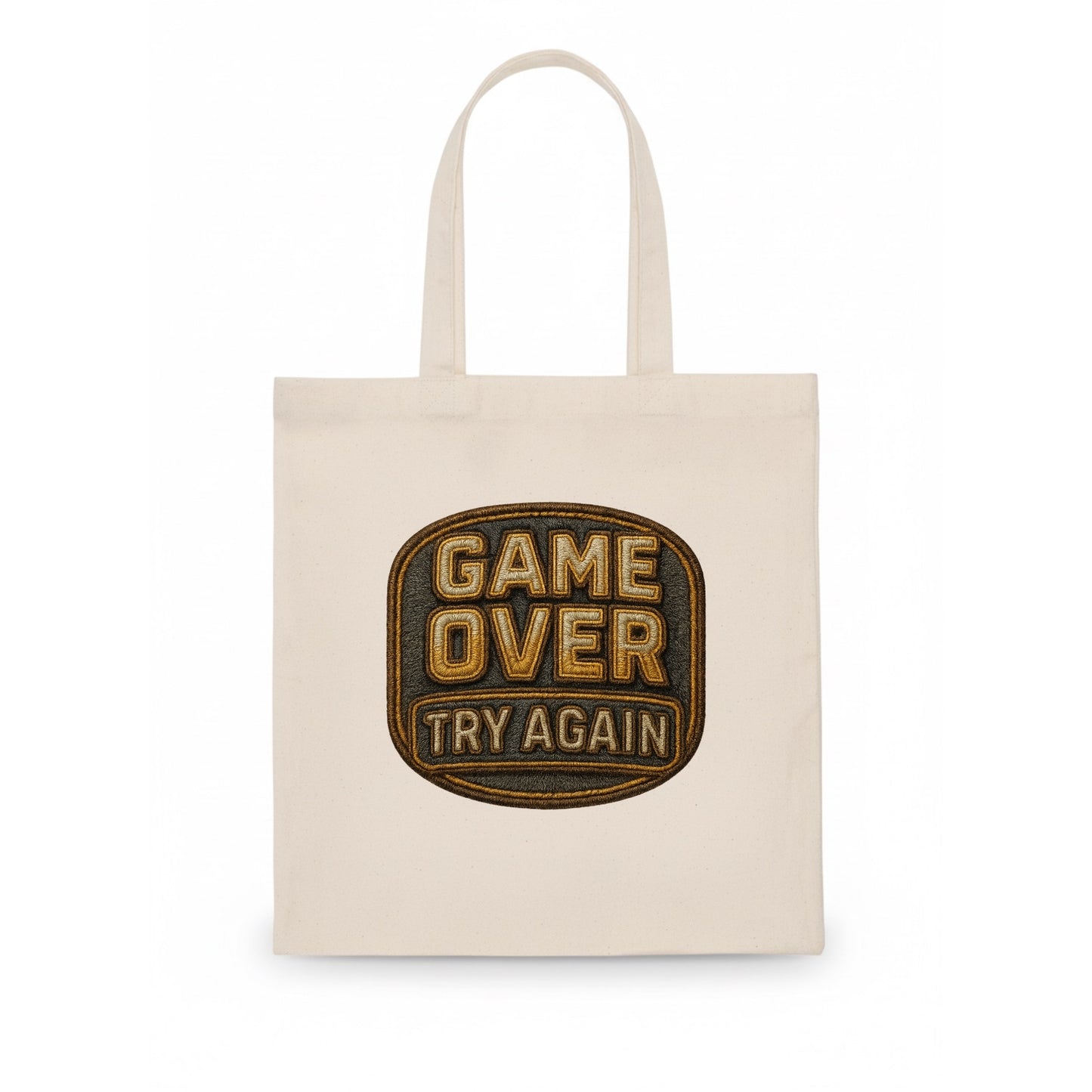 Game Over Try Again  - Tote Bag - white