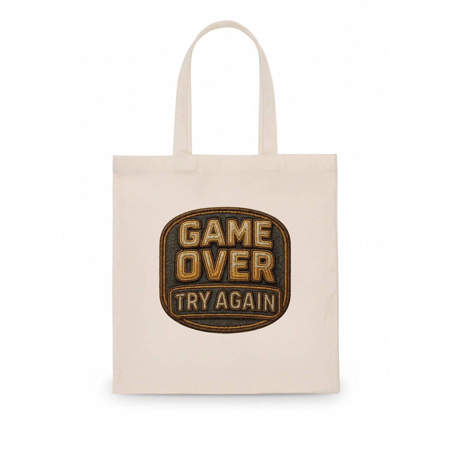 Game Over Try Again  - Tote Bag - white