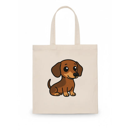Dachshund - Long body profile view - Tote Bag - white