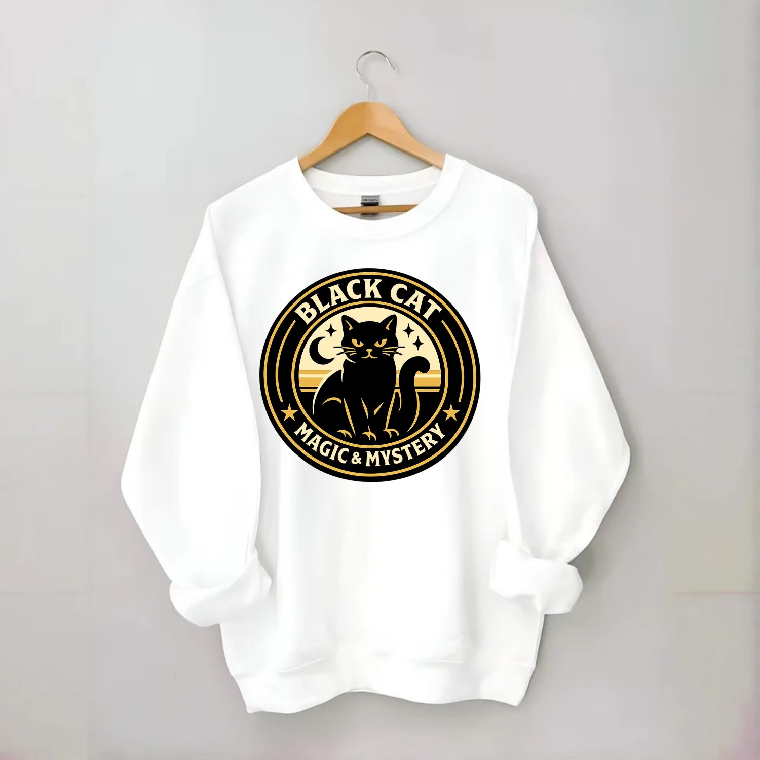 Midnight Prowler Emblem - Crewneck Sweatshirt - white