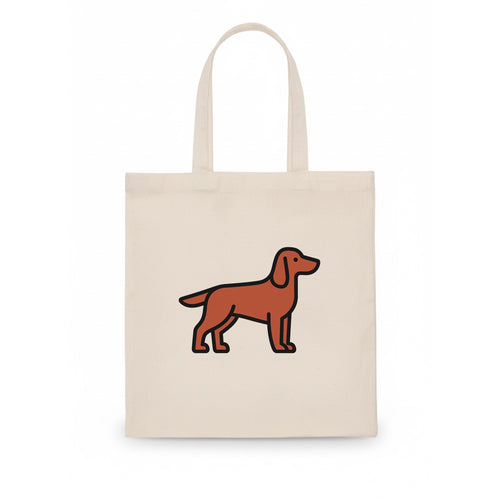 Irish Setter - Red/chestnut flat side profile - Tote Bag