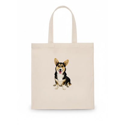 Tricolor Corgi - Tote Bag - white