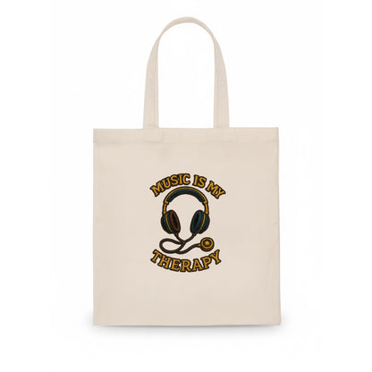 Music Is My Therapy  - Tote Bag - white