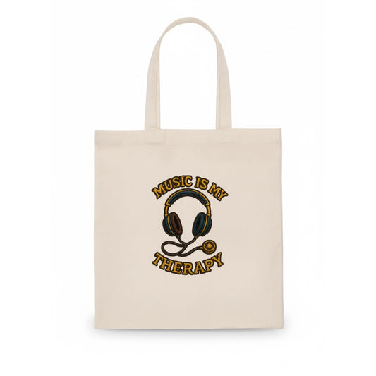 Music Is My Therapy  - Tote Bag - white