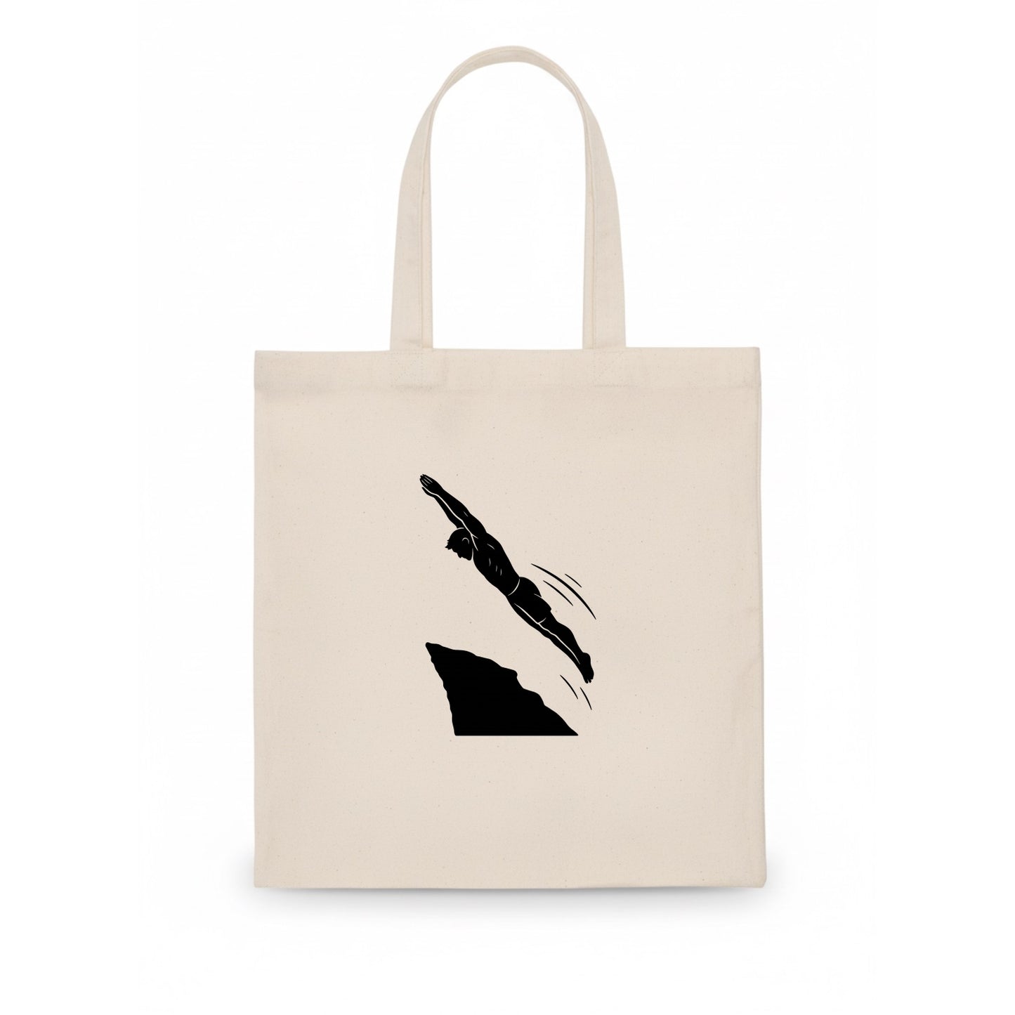 Cliff diver perfect form - Tote Bag - white