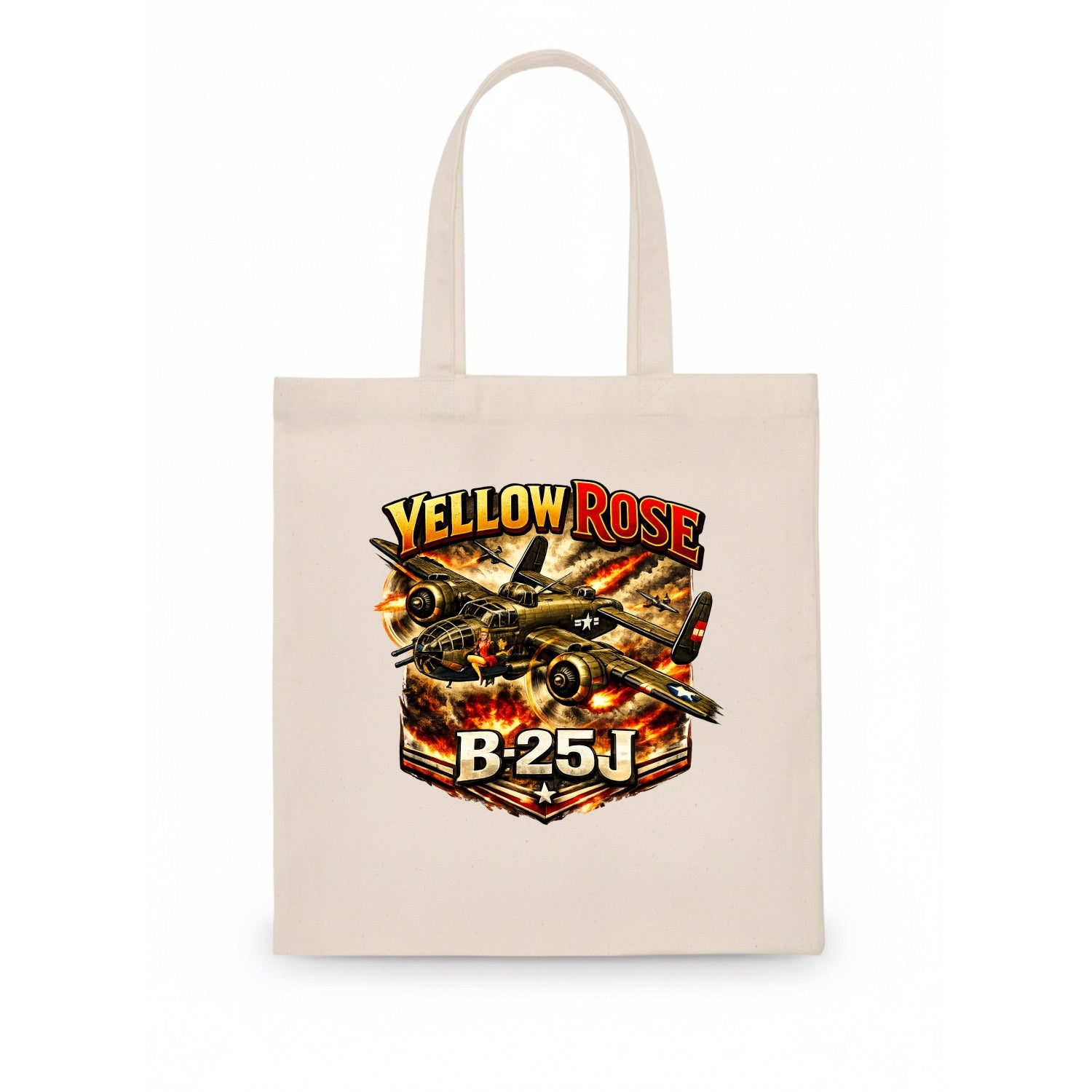 B 25j Yellow Rose - Tote Bag - white