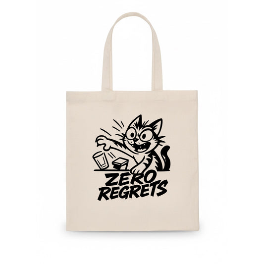 Chaos Gremlin Cat - Tote Bag - white