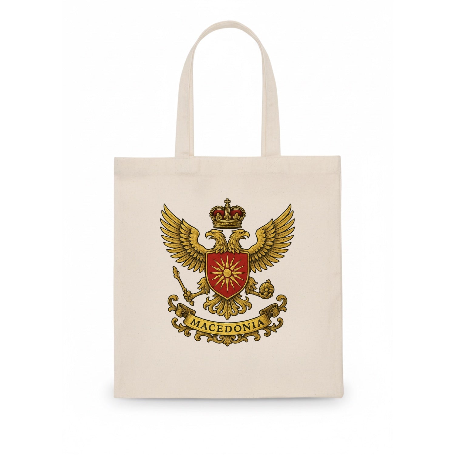 Macedonia Heritage Badge  - Tote Bag - white