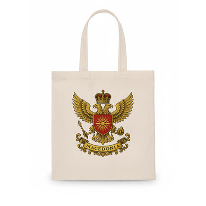 Macedonia Heritage Badge  - Tote Bag - white