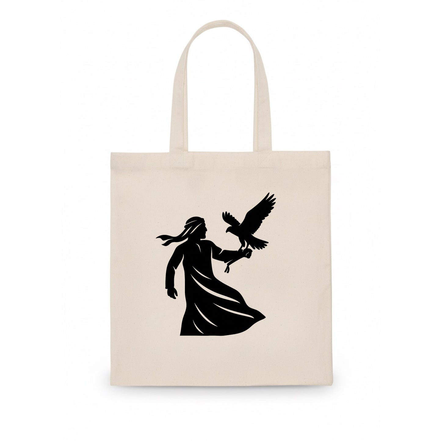 Arabian falconer with bird - Tote Bag - white
