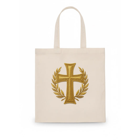 Victory Cross  - Tote Bag - white