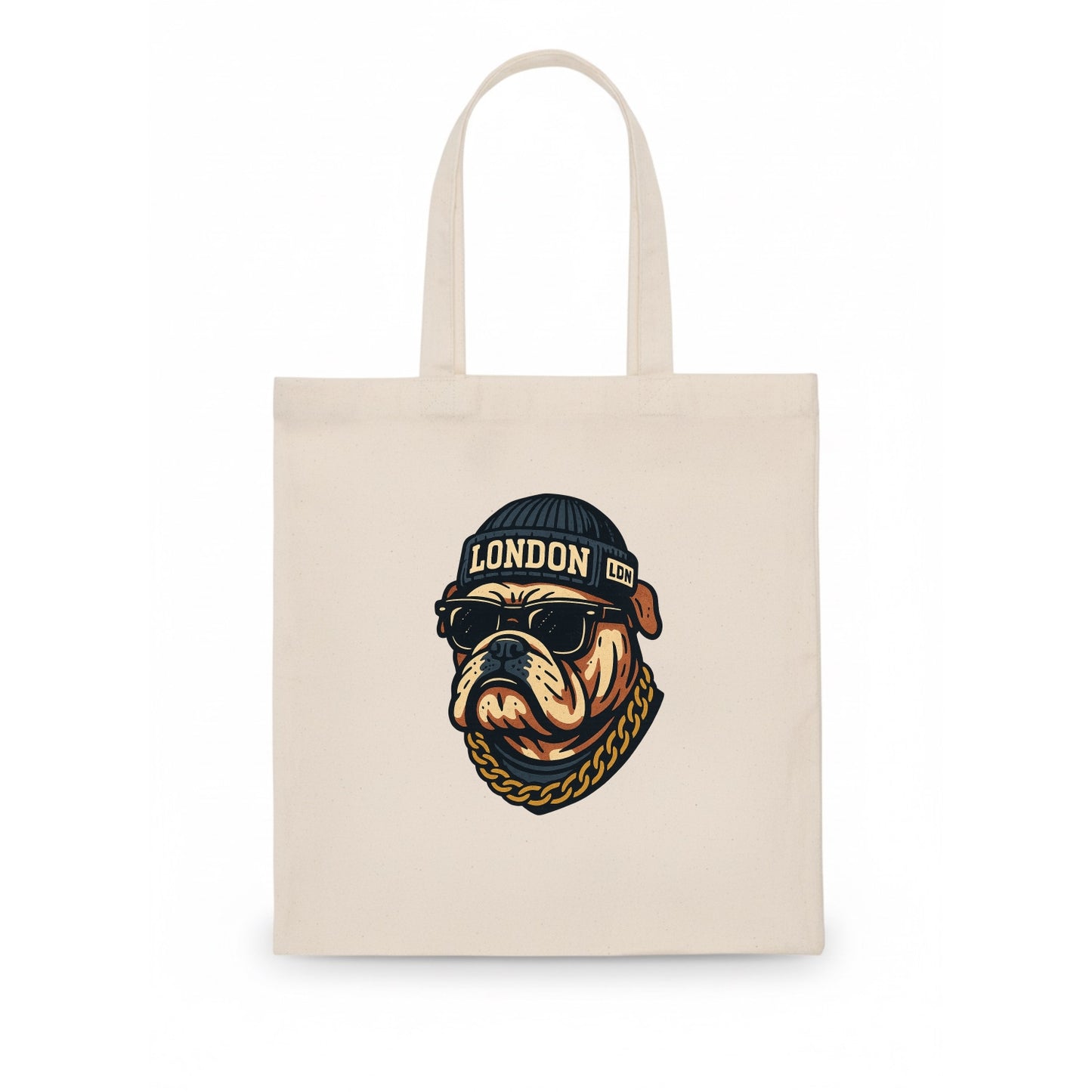 London Bulldog - Tote Bag - white